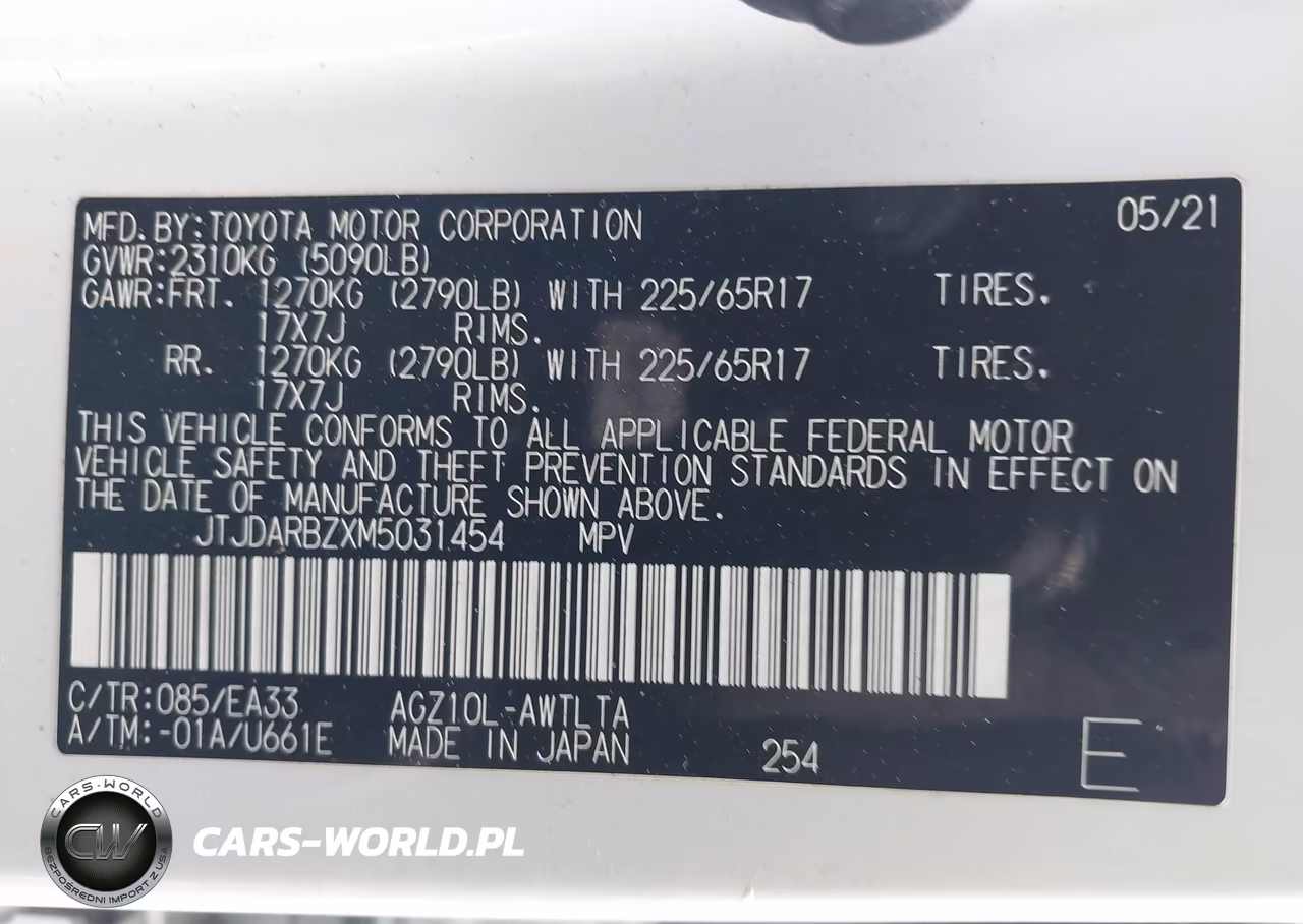 2021 Lexus Nx 300 VIN:JTJDARBZXM5031454 - 9