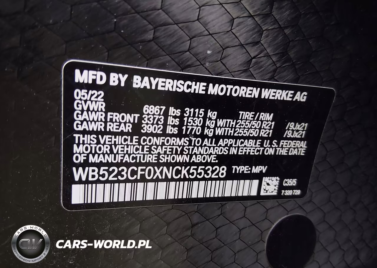 2022 BMW Ix xDrive50 VIN:WB523CF0XNCK55328 - 9