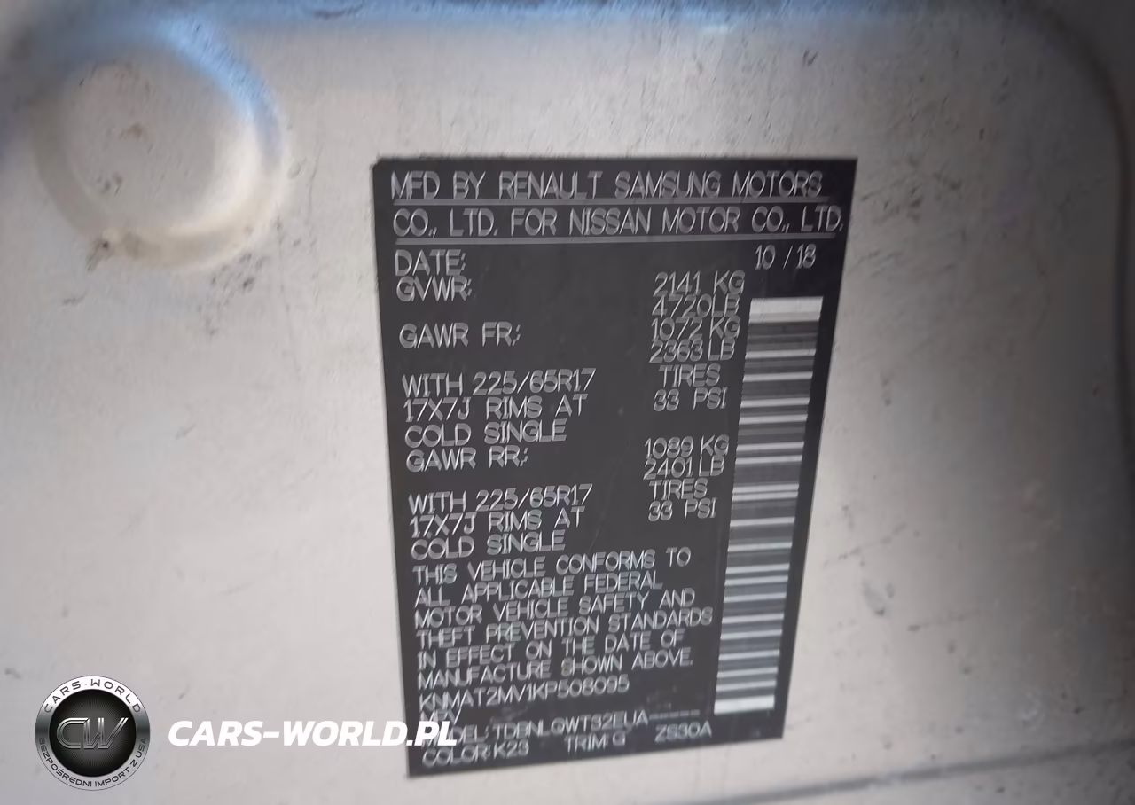 2019 Nissan Rogue Sv VIN:KNMAT2MV1KP508095 - 9