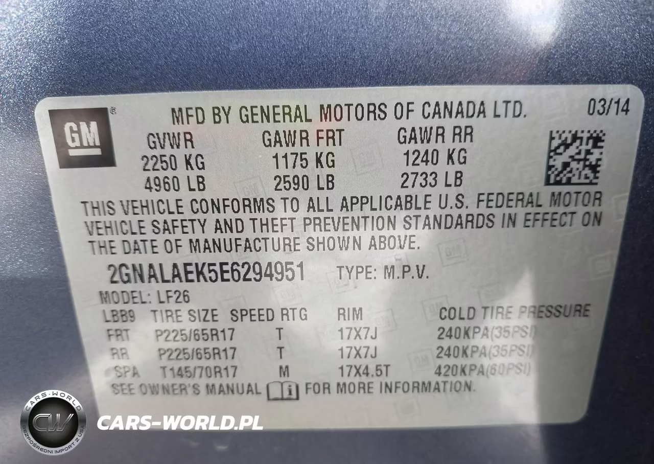 2014 Chevrolet Equinox Ls VIN:2GNALAEK5E6294951 - 9