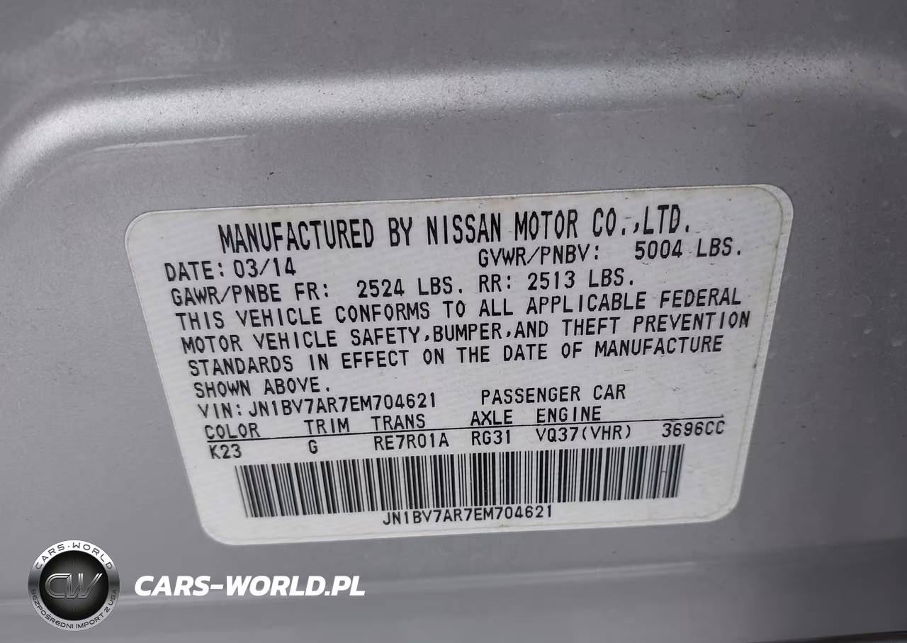 2014 Infiniti Q50 Premium-Sport VIN:JN1BV7AR7EM704621 - 9