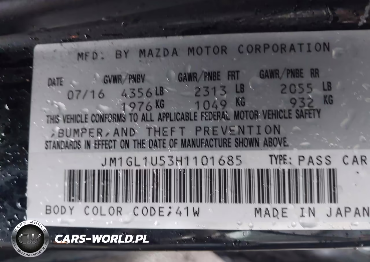 2017 Mazda Mazda6 Sport VIN:JM1GL1U53H1101685 - 9