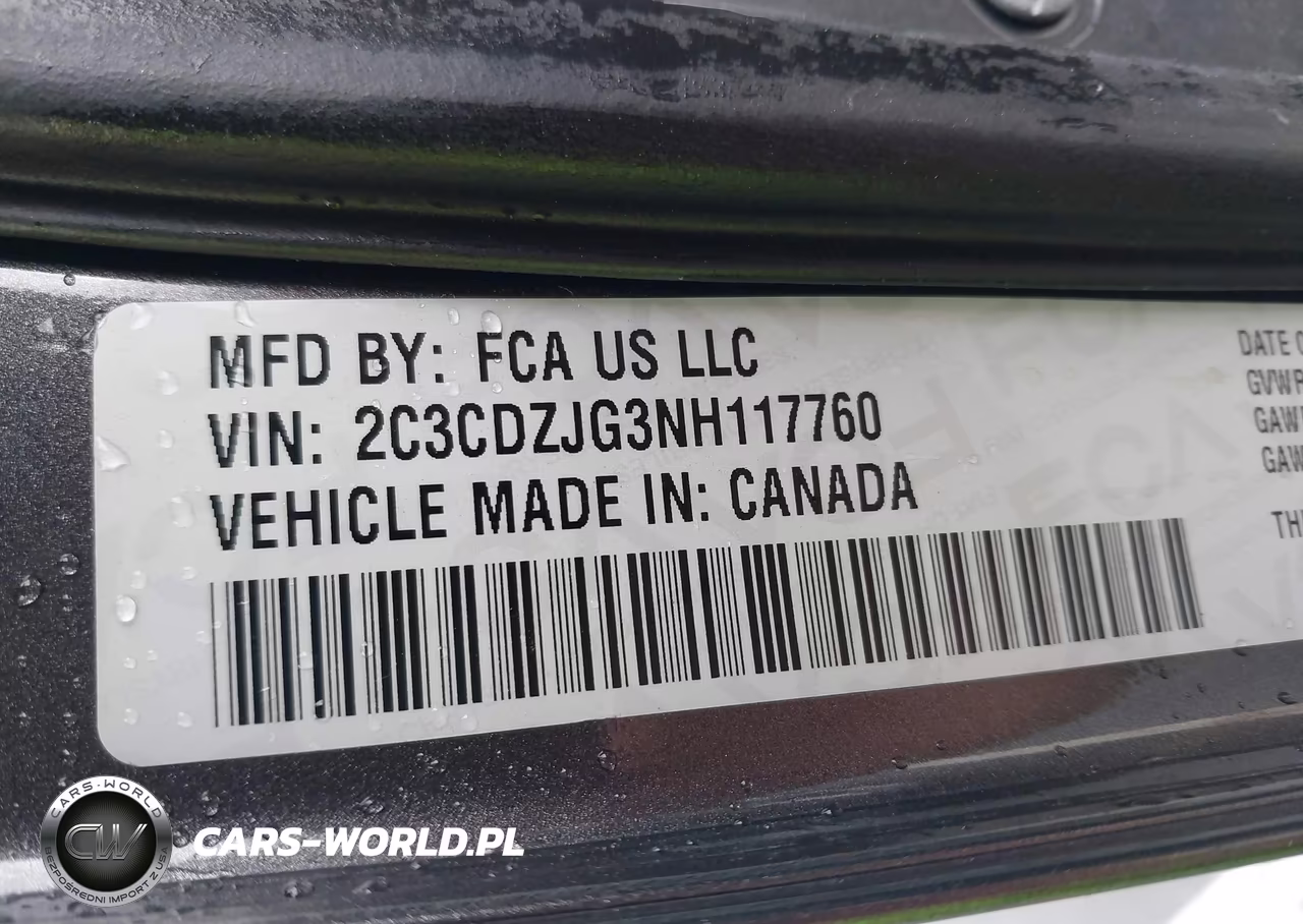 2022 Dodge Challenger Gt VIN:2C3CDZJG3NH117760 - 9