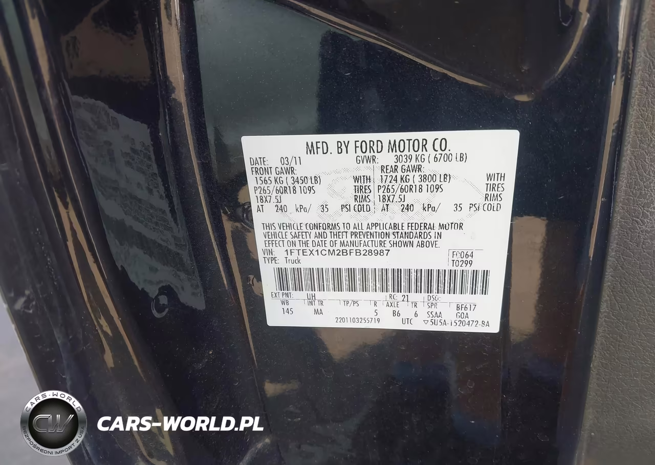 2011 Ford F-150 Xlt VIN:1FTEX1CM2BFB28987 - 9
