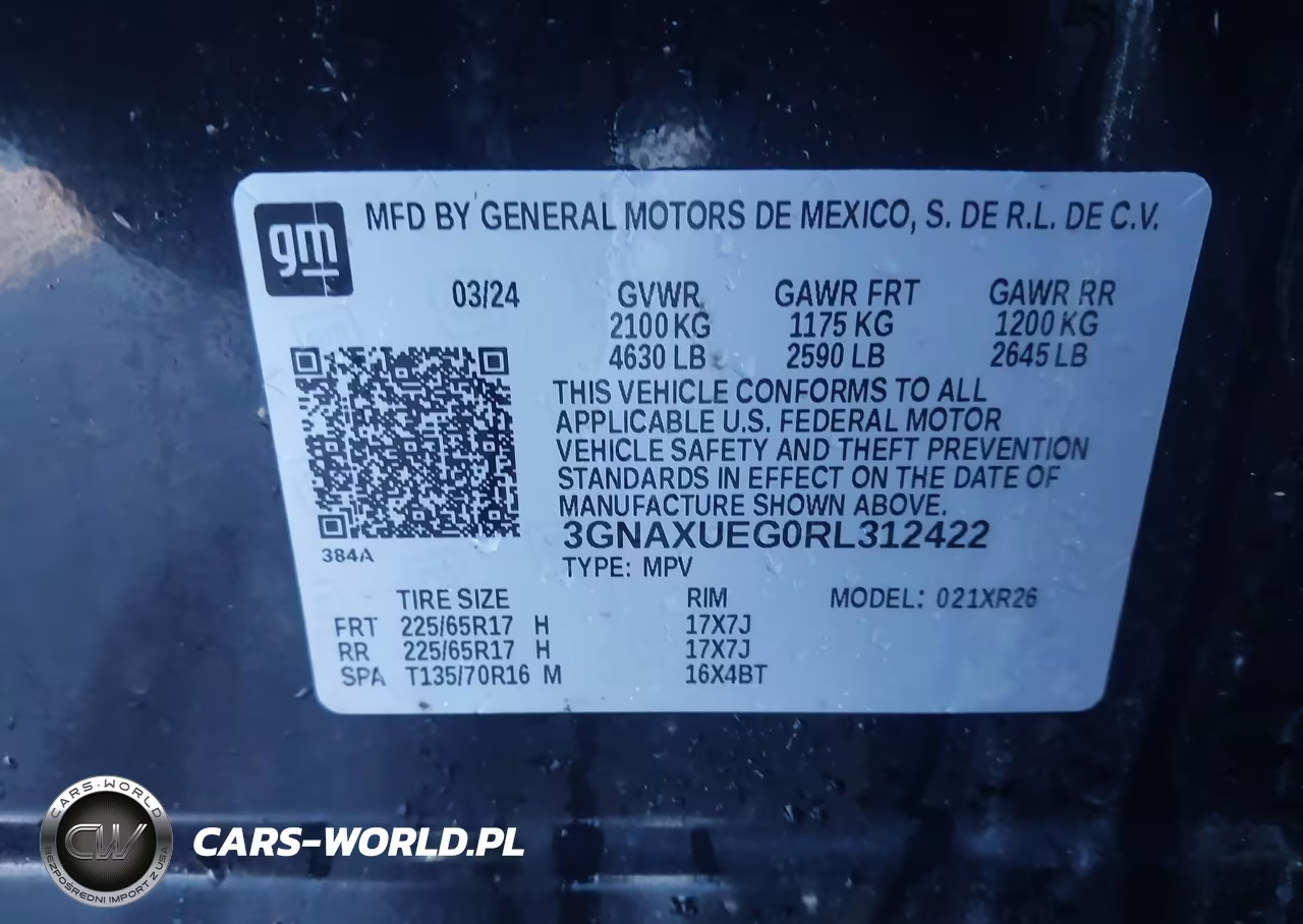2024 Chevrolet Equinox Awd Lt VIN:3GNAXUEG0RL312422 - 9