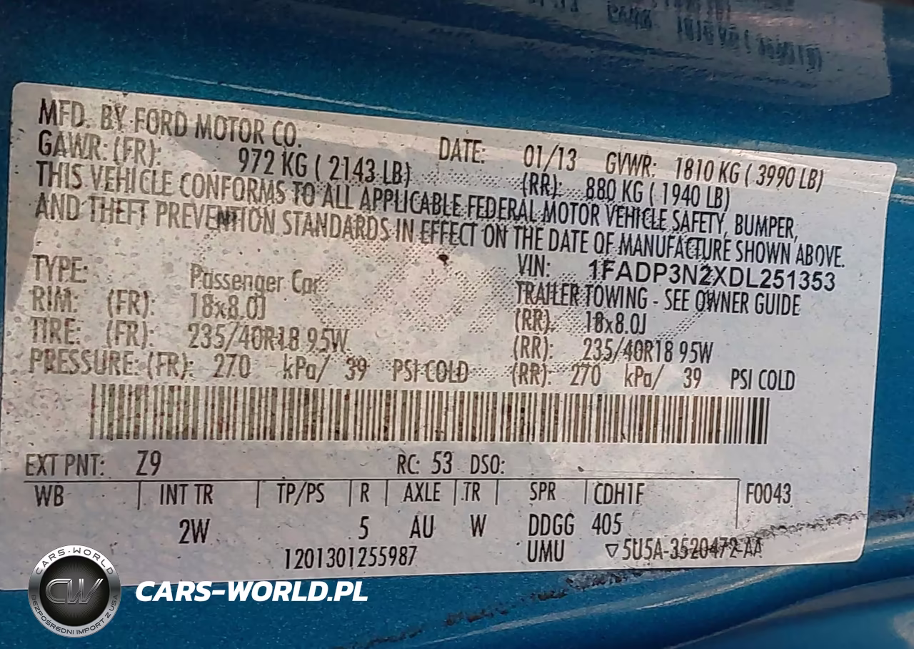 2013 Ford Focus Titanium VIN:1FADP3N2XDL251353 - 9
