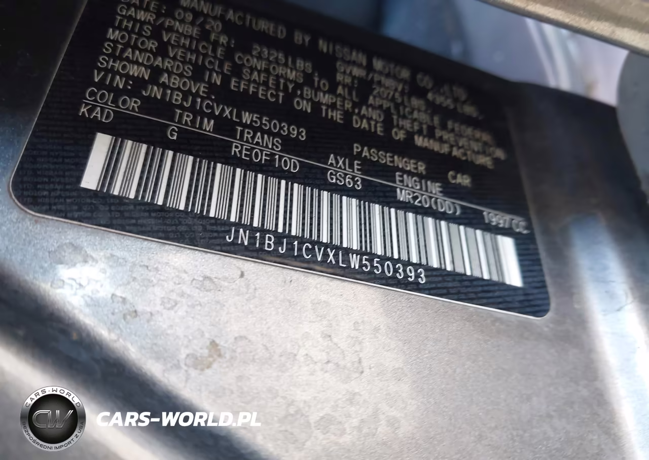 2020 Nissan Rogue Sport Sv Fwd Xtronic Cvt VIN:JN1BJ1CVXLW550393 - 9