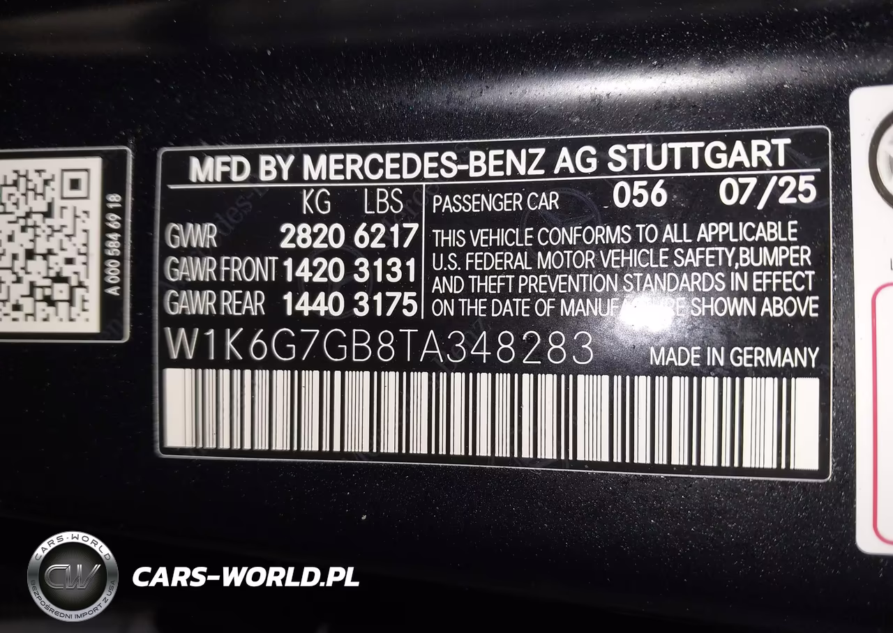 2026 Mercedes-Benz S 580 4Matic VIN:W1K6G7GB8TA348283 - 9