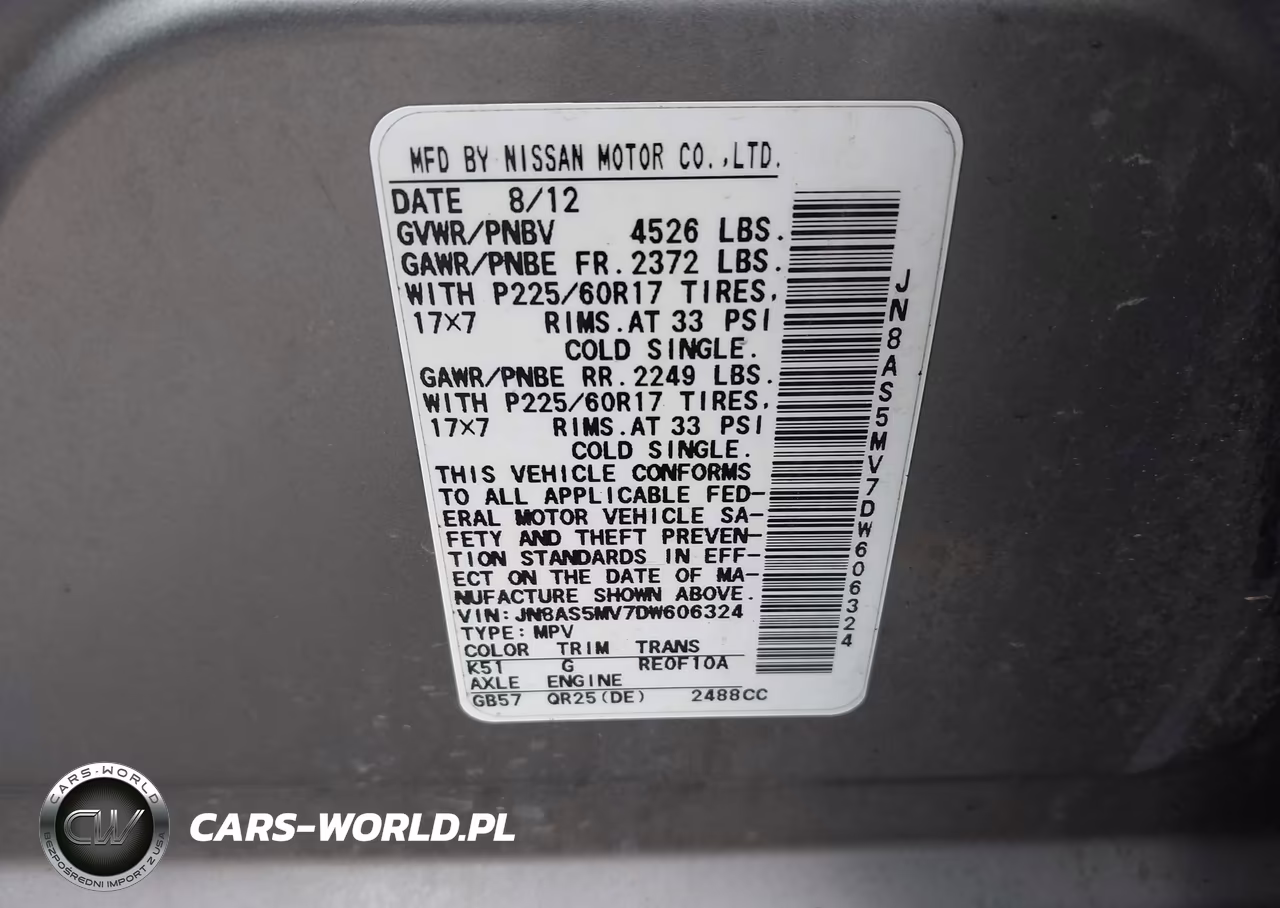 2013 Nissan Rogue Sv VIN:JN8AS5MV7DW606324 - 9