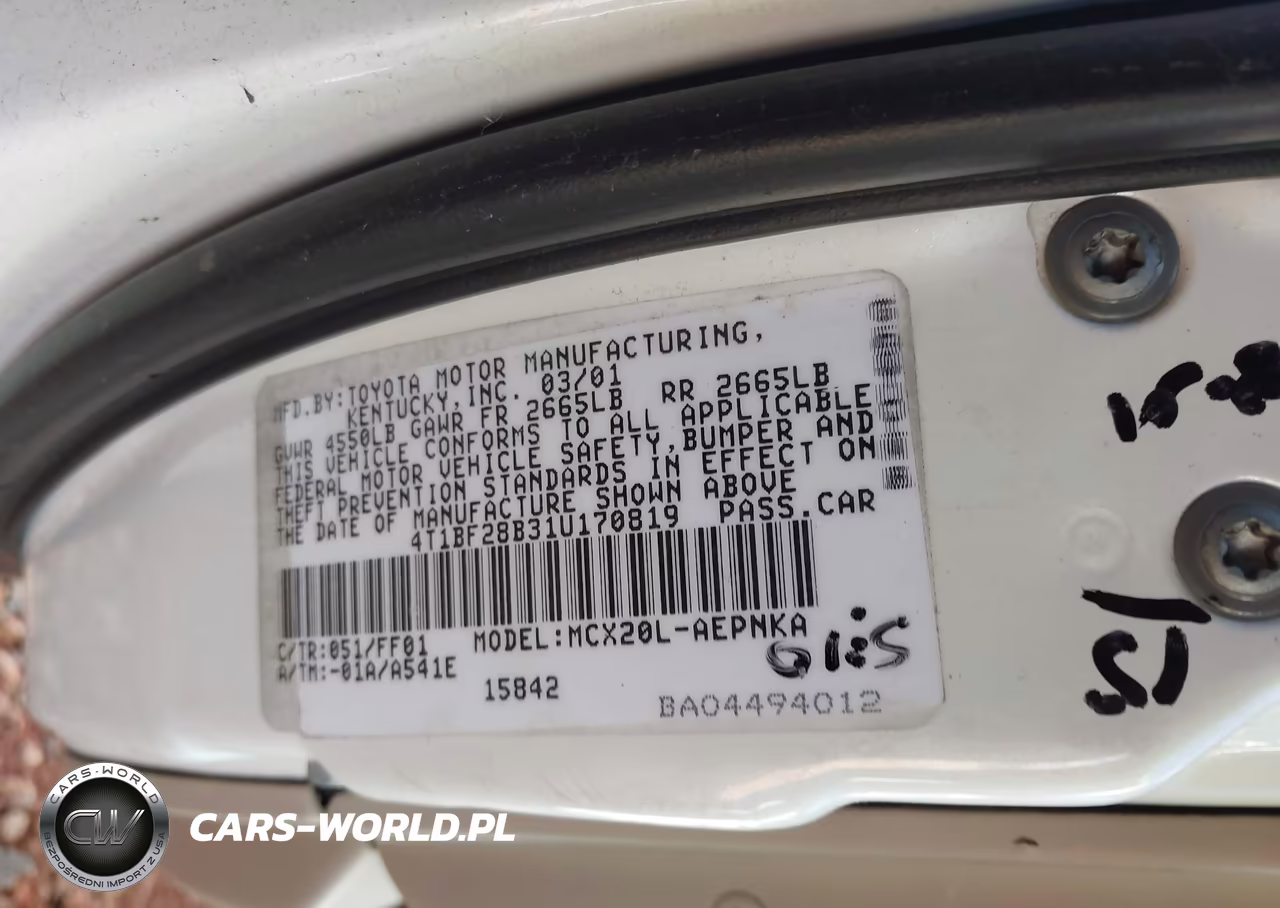 2001 Toyota Avalon Xl VIN:4T1BF28B31U170819 - 9