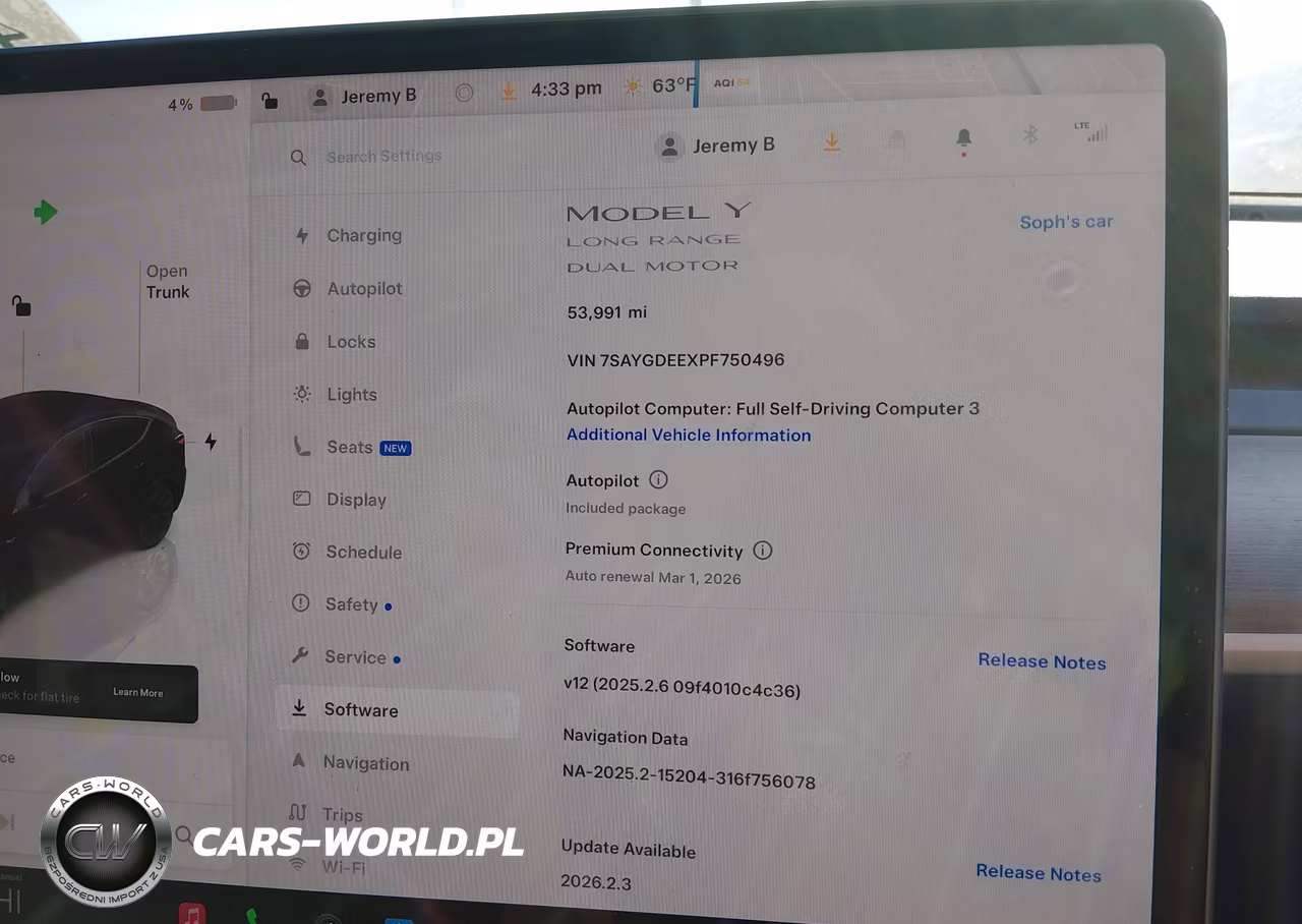 2023 Tesla Model Y Awd-Long Range Dual Motor All-Wheel Drive VIN:7SAYGDEEXPF750496 - 7