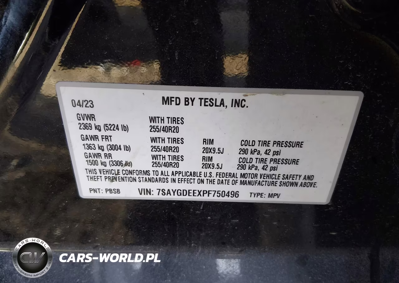 2023 Tesla Model Y Awd-Long Range Dual Motor All-Wheel Drive VIN:7SAYGDEEXPF750496 - 9