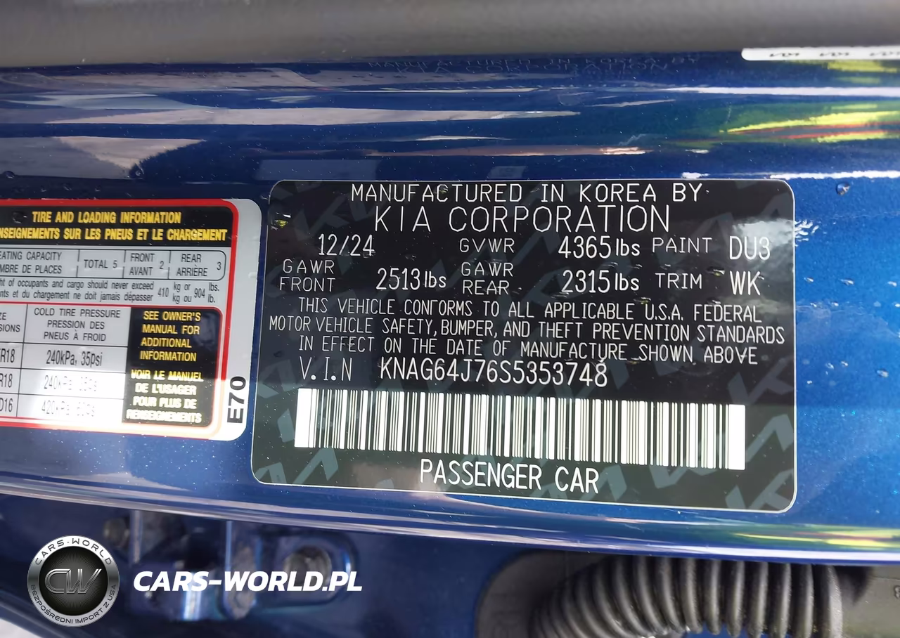 2025 Kia K5 Gt-Line VIN:KNAG64J76S5353748 - 9