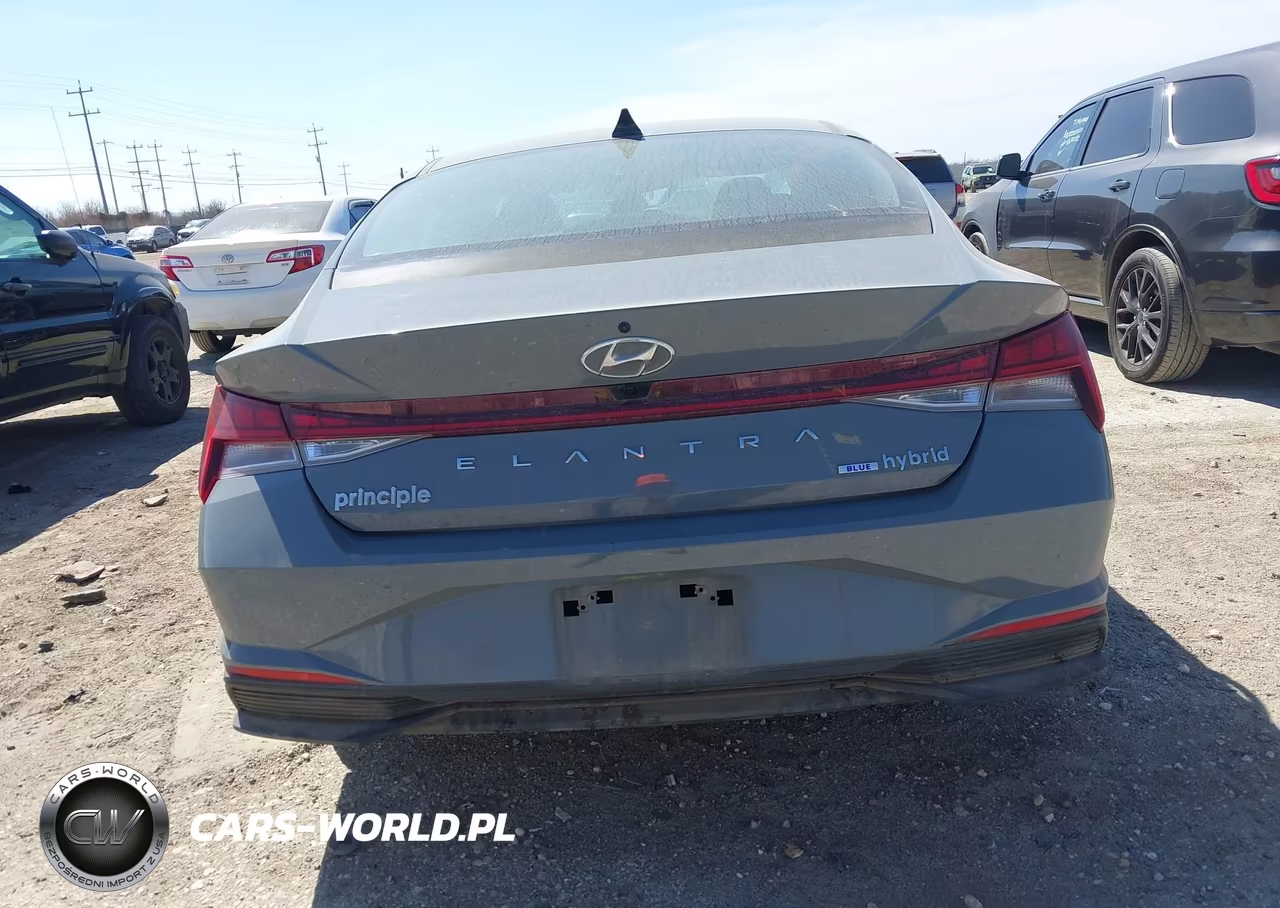 2021 Hyundai Elantra Hybrid Blue VIN:KMHLM4AJ7MU010678 - 17