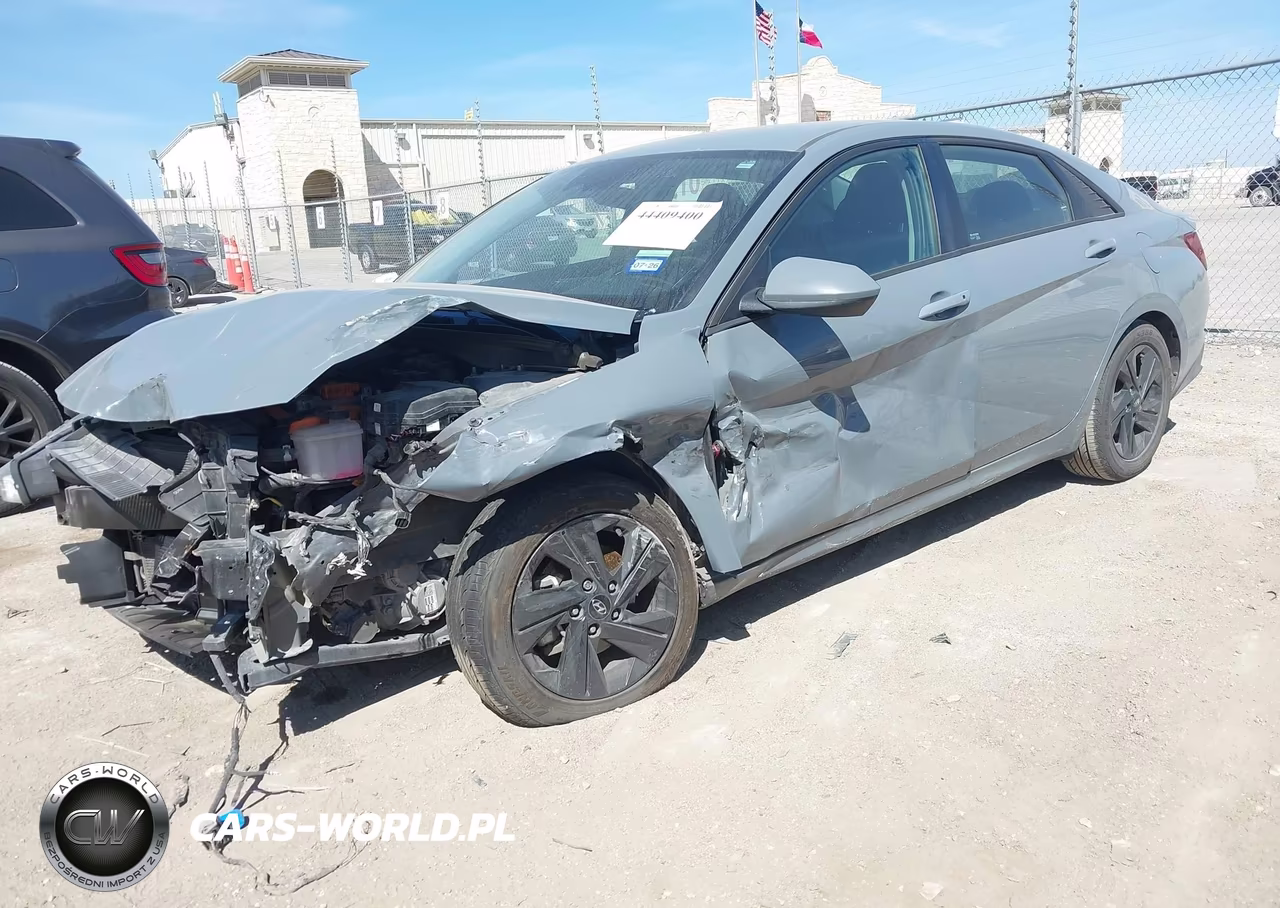 2021 Hyundai Elantra Hybrid Blue VIN:KMHLM4AJ7MU010678 - 2
