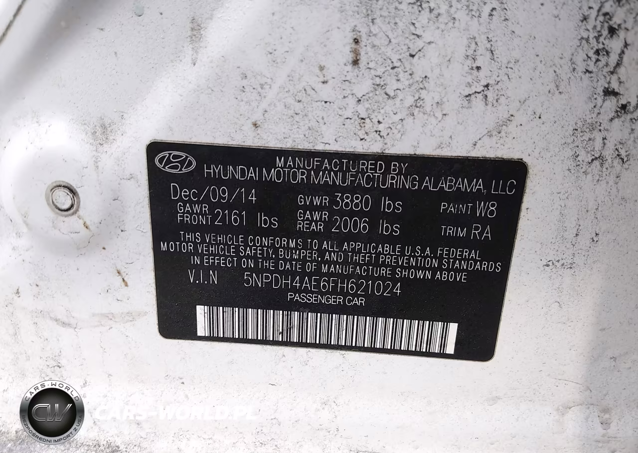 2015 Hyundai Elantra Se VIN:5NPDH4AE6FH621024 - 9