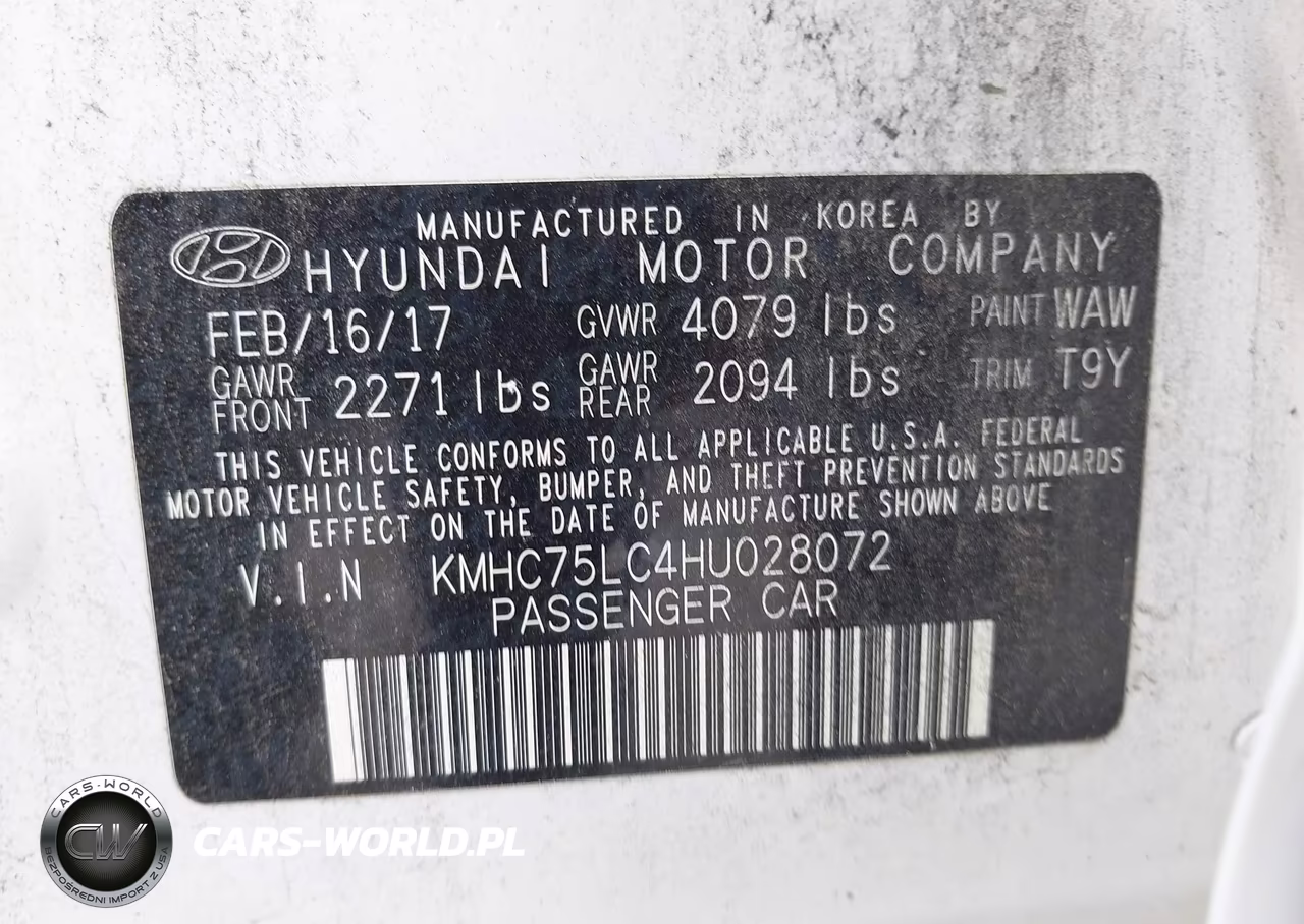 2017 Hyundai Ioniq Hybrid Sel VIN:KMHC75LC4HU028072 - 9