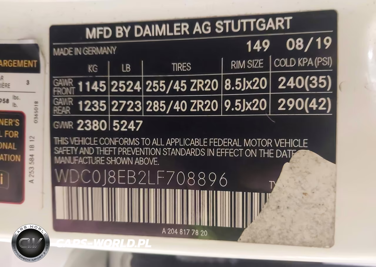 2020 Mercedes-Benz Glc 300 Coupe 4Matic VIN:WDC0J8EB2LF708896 - 9