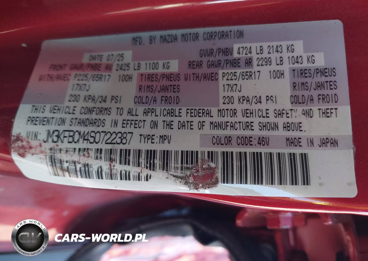 2025 Mazda Cx-5 2.5 S Preferred VIN:JM3KFBCM4S0722387 - 9