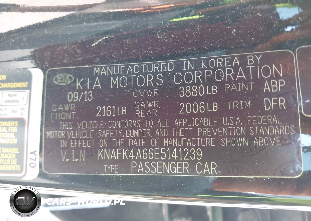 2014 Kia Forte Lx VIN:KNAFK4A66E5141239 - 9