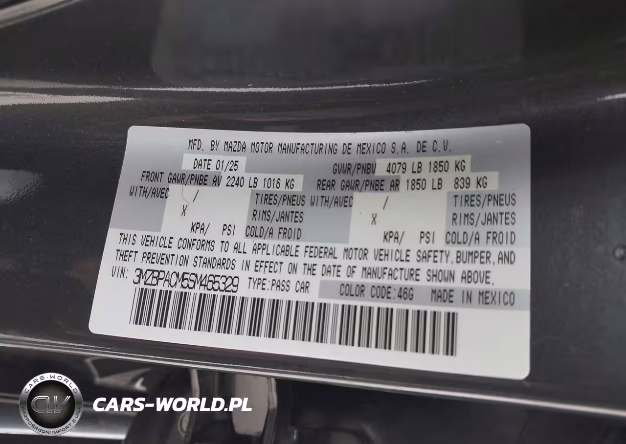 2025 Mazda Mazda3 2.5 S Preferred VIN:3MZBPACM5SM465329 - 9