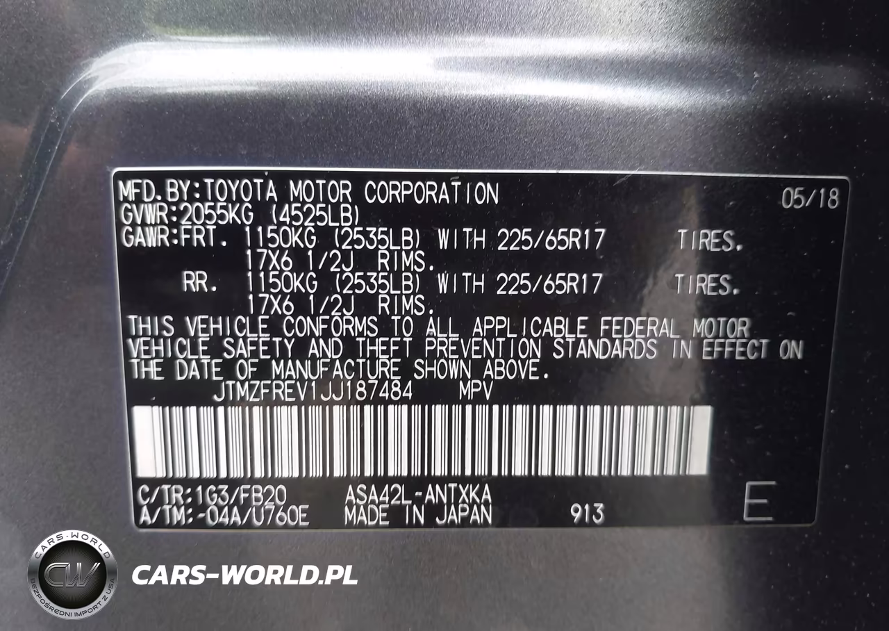 2018 Toyota Rav4 Le VIN:JTMZFREV1JJ187484 - 9