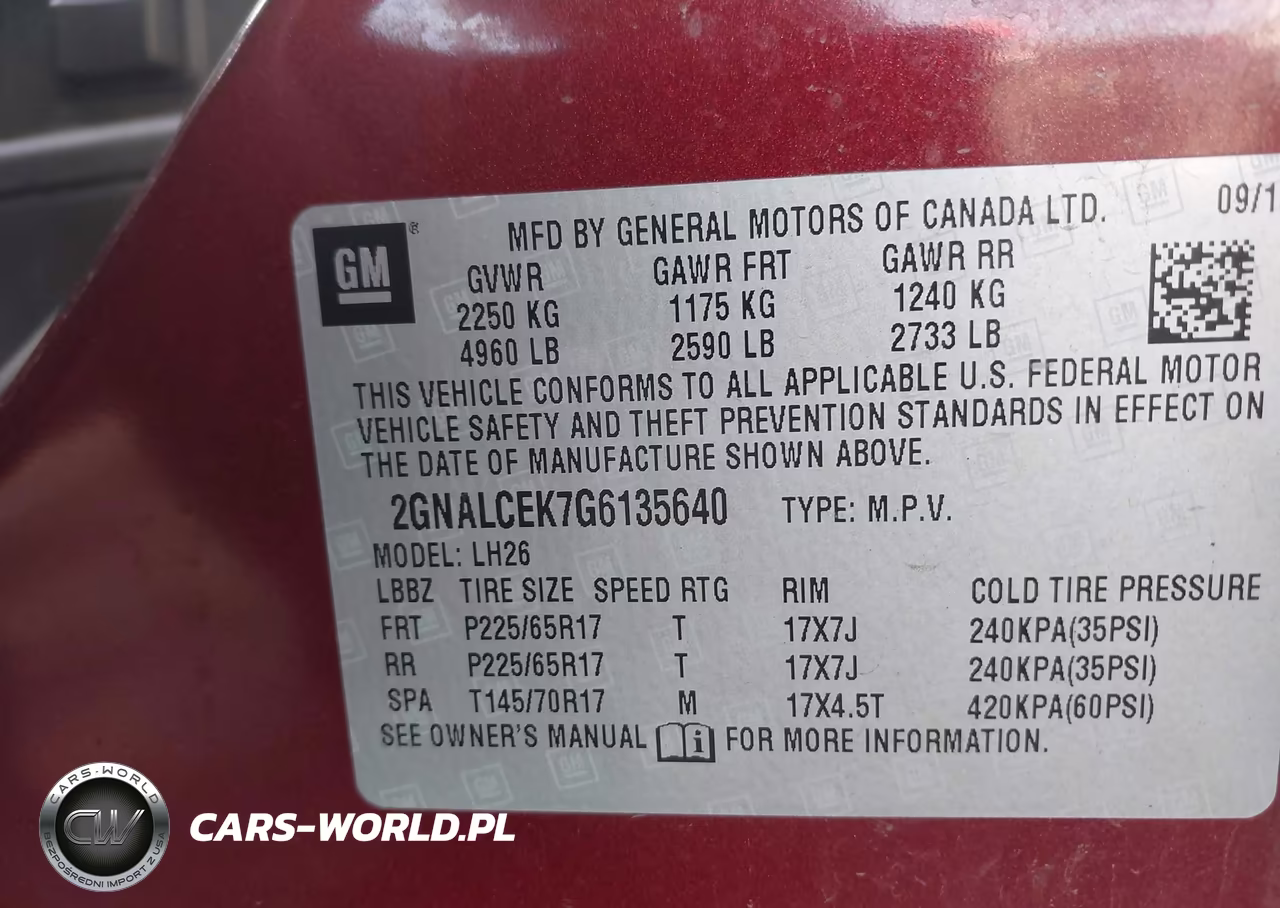 2016 Chevrolet Equinox Lt VIN:2GNALCEK7G6135640 - 9