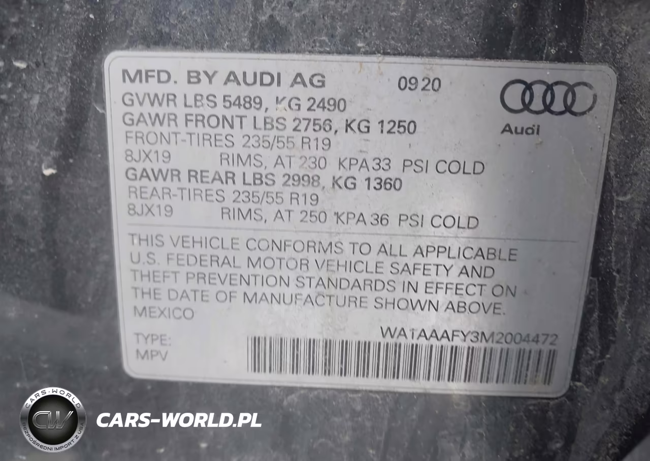 2021 Audi Q5 Premium 45 Tfsi Quattro S Tronic VIN:WA1AAAFY3M2004472 - 9