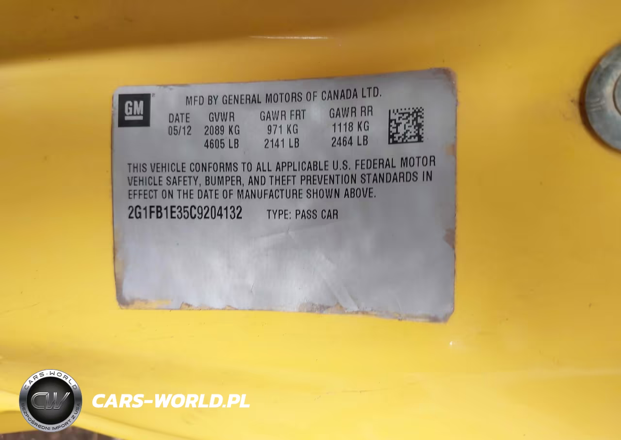 2012 Chevrolet Camaro 1Lt VIN:2G1FB1E35C9204132 - 9