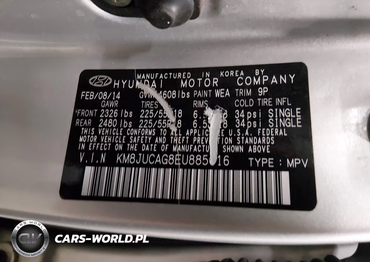 2014 Hyundai Tucson Limited VIN:KM8JUCAG8EU885016 - 9