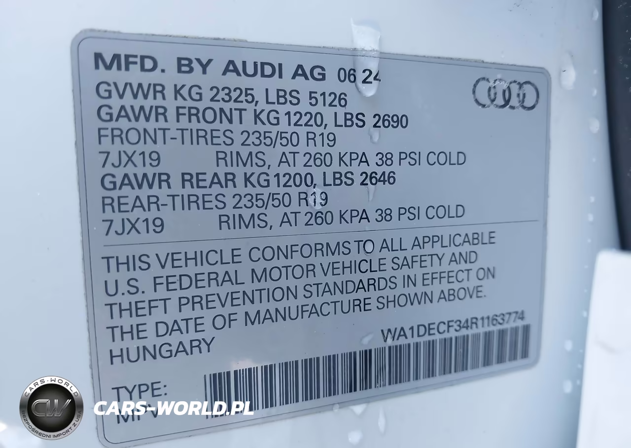 2024 Audi Q3 Premium 45 Tfsi S Line Quattro Tiptronic VIN:WA1DECF34R1163774 - 9