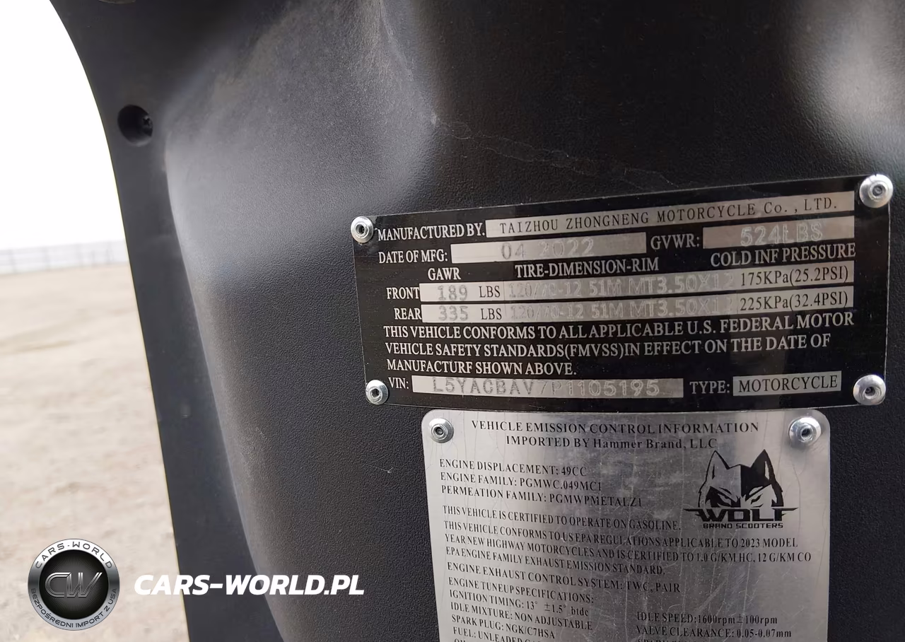 2023 Zhng Rugby Moped VIN:L5YACBAV7P1105195 - 10