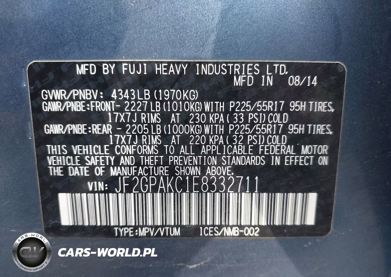 2014 Subaru Xv Crosstrek 2.0I Limited VIN:JF2GPAKC1E8332711 - 9