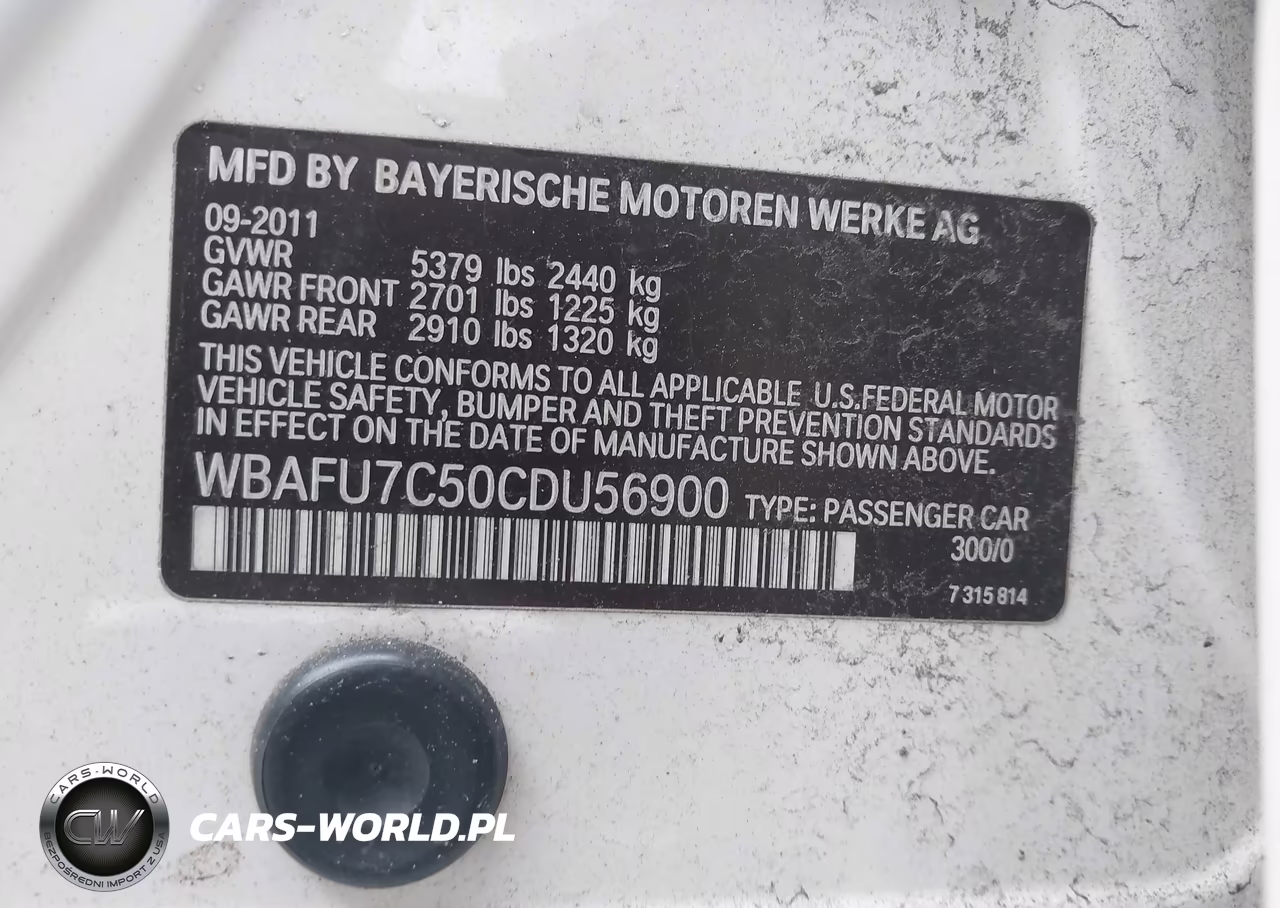 2012 BMW 535I xDrive VIN:WBAFU7C50CDU56900 - 9
