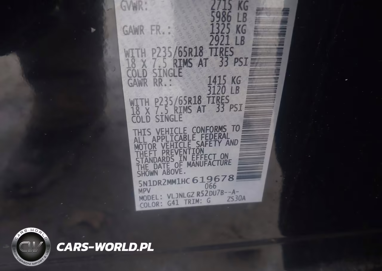 2017 Nissan Pathfinder Sl VIN:5N1DR2MM1HC619678 - 9