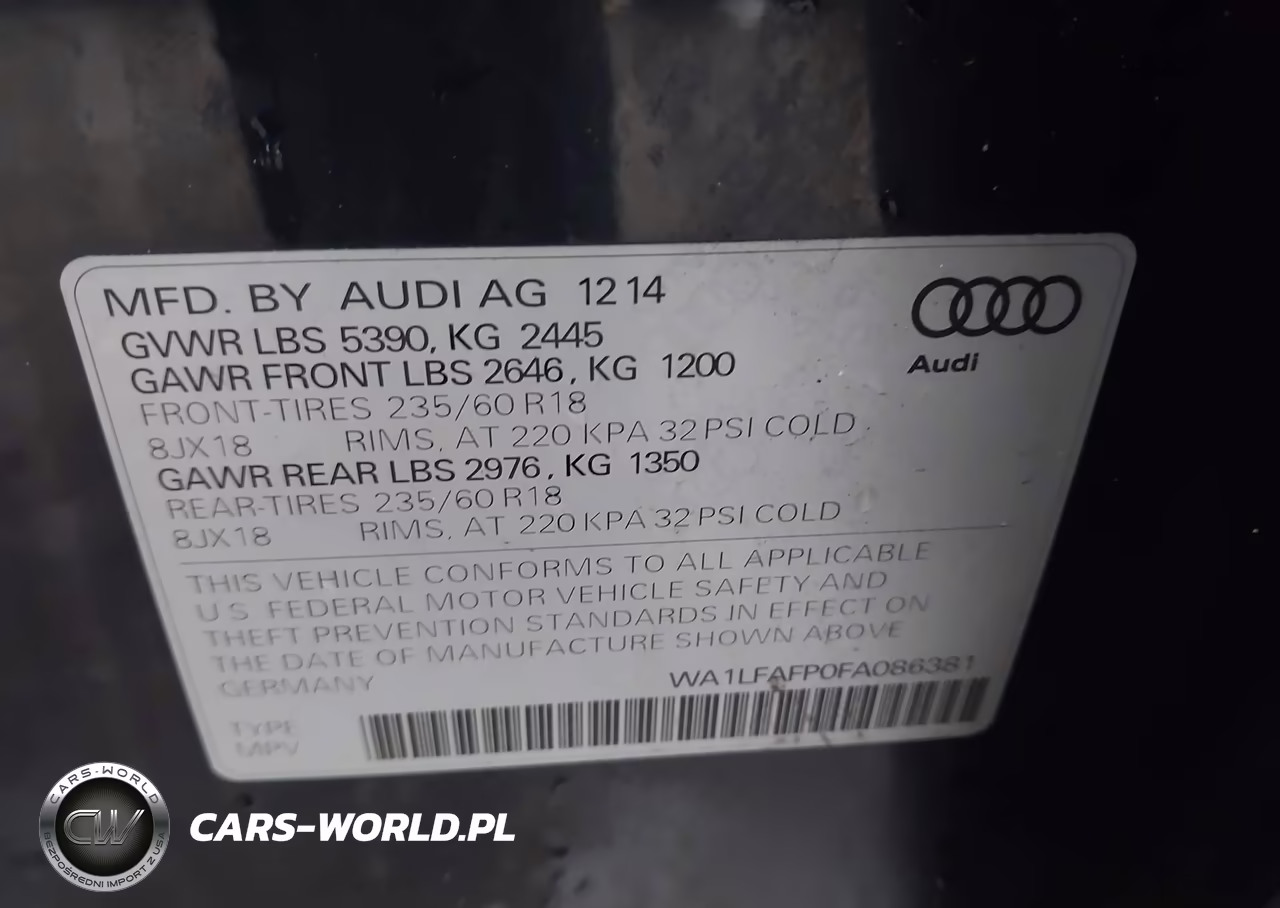 2015 Audi Q5 2.0T Premium VIN:WA1LFAFP0FA086381 - 9