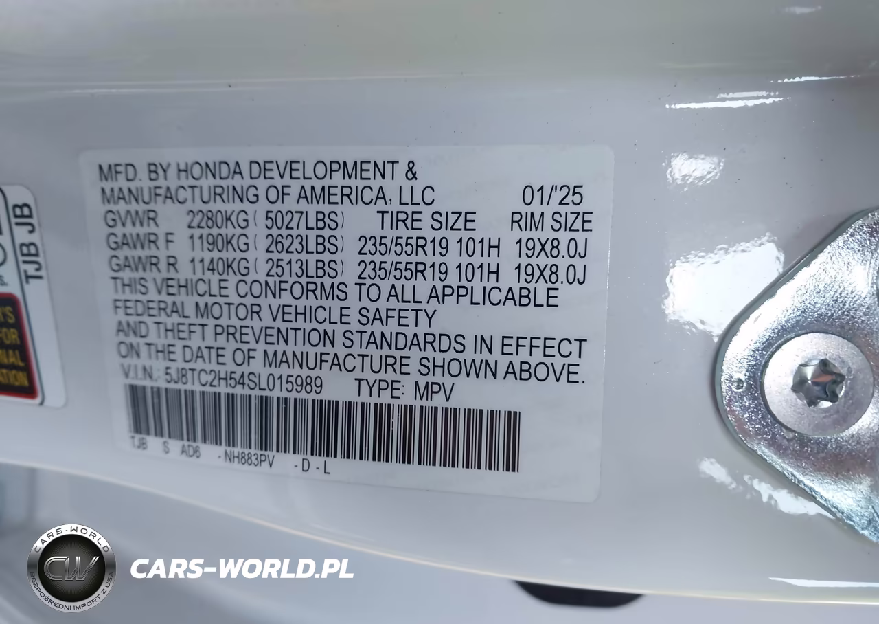 2025 Acura Rdx Technology Package VIN:5J8TC2H54SL015989 - 9