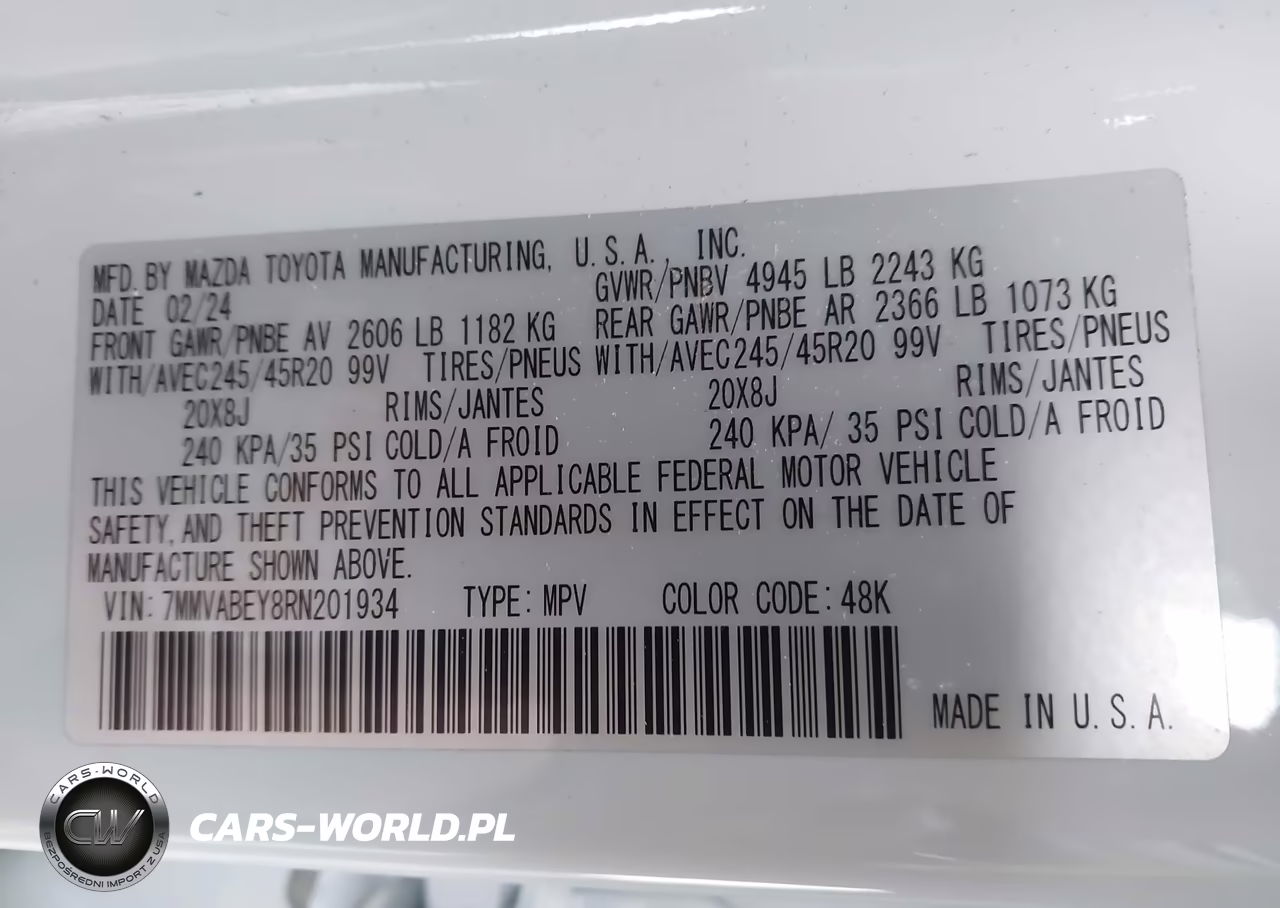 2024 Mazda Cx-50 2.5 Turbo Premium Plus VIN:7MMVABEY8RN201934 - 9