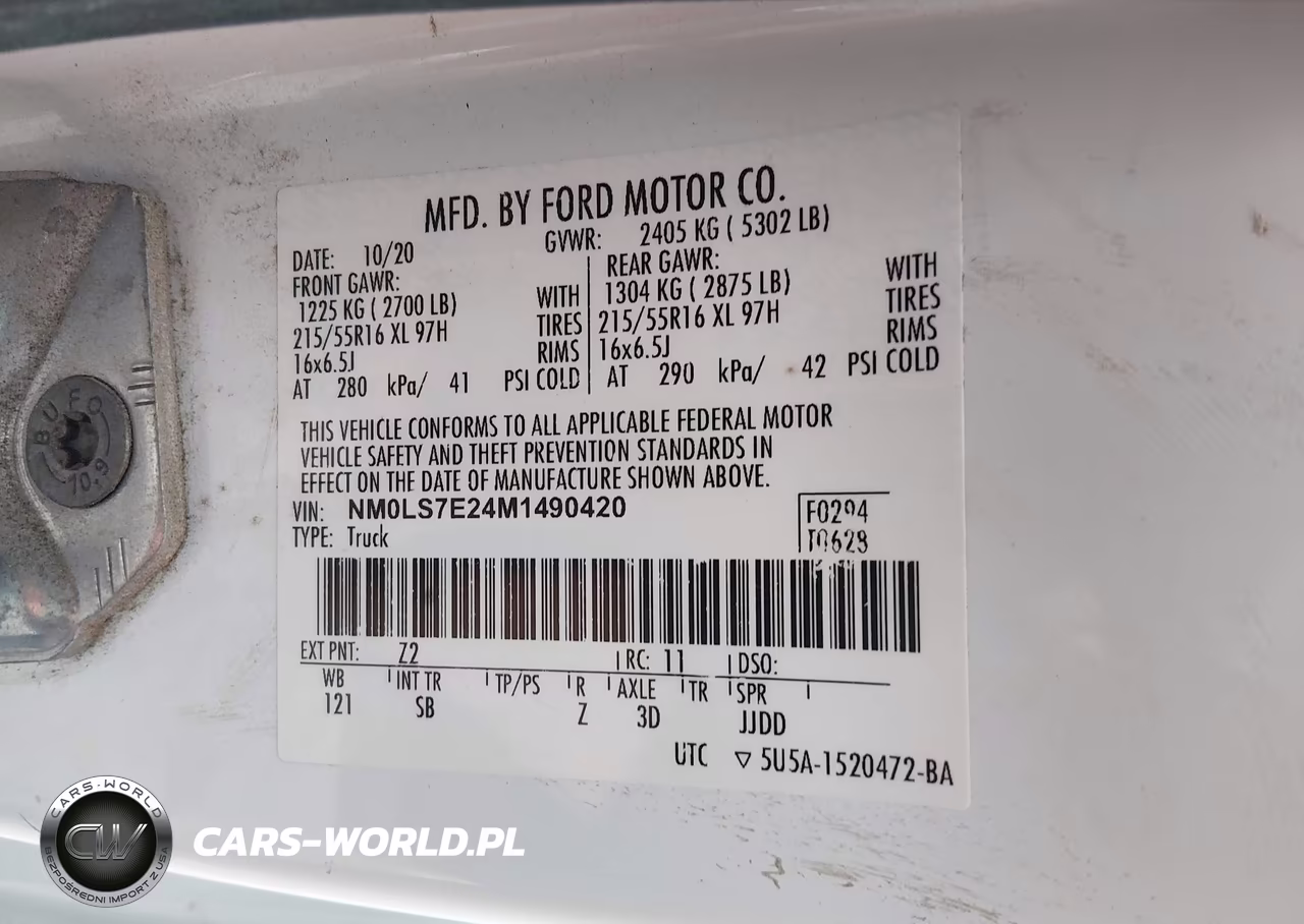 2021 Ford Transit Connect Xl VIN:NM0LS7E24M1490420 - 9