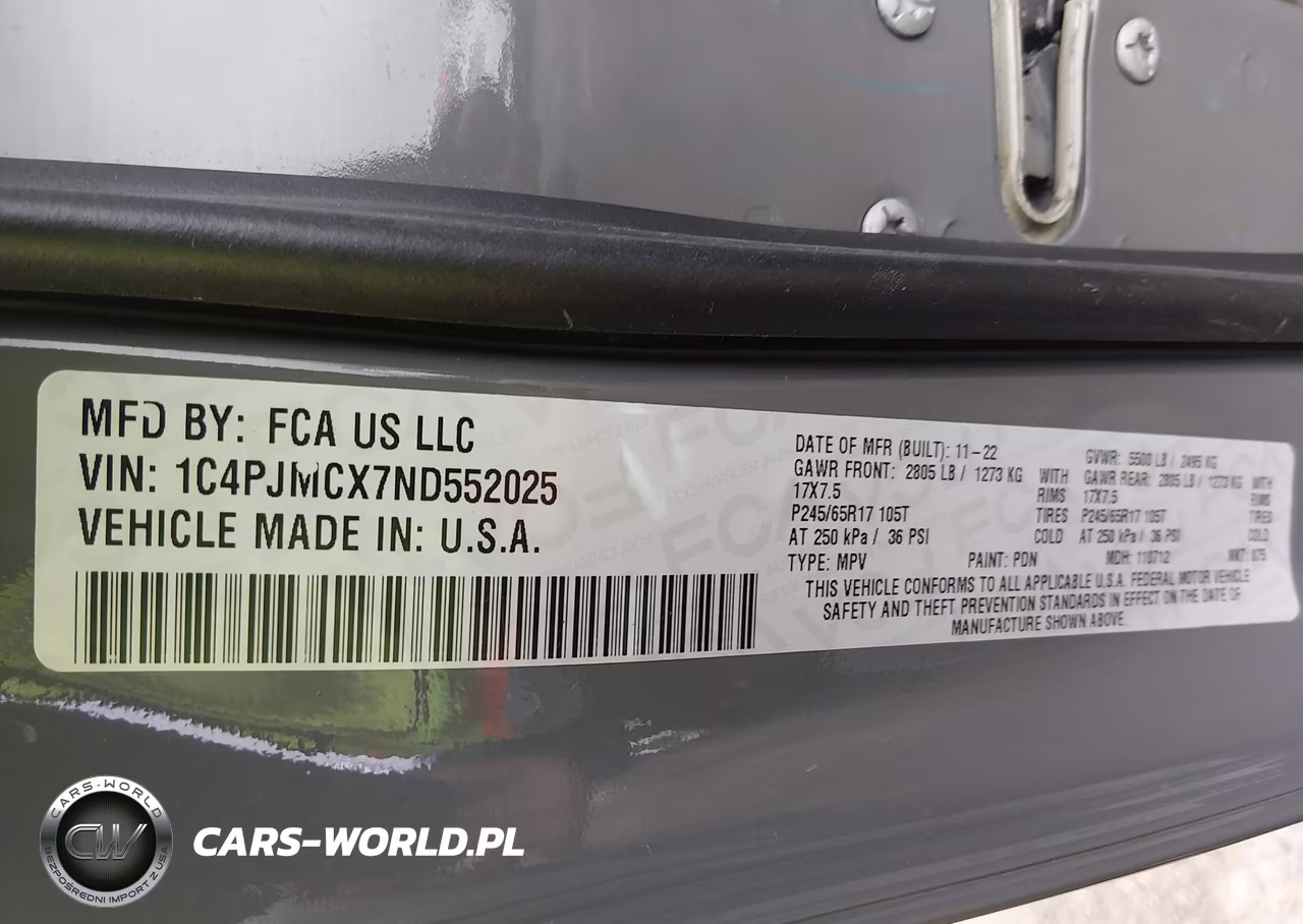 2022 Jeep Cherokee X 4X4 VIN:1C4PJMCX7ND552025 - 9
