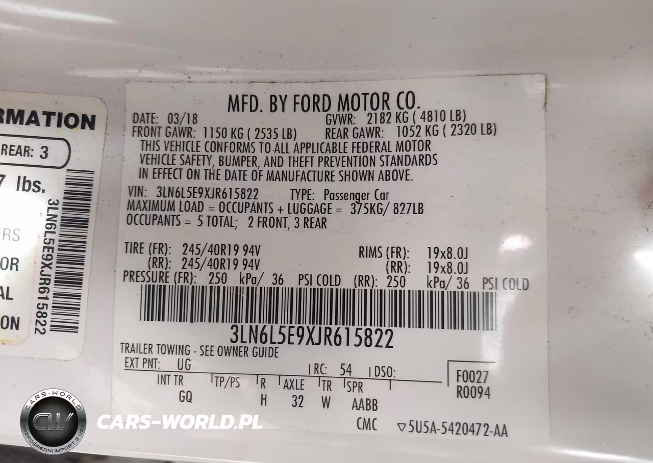 2018 Lincoln Mkz Reserve VIN:3LN6L5E9XJR615822 - 9
