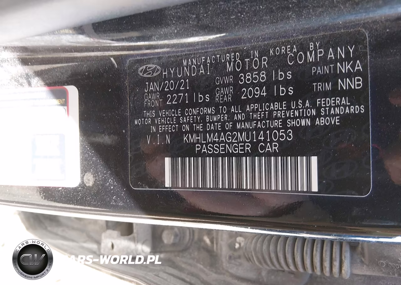 2021 Hyundai Elantra Sel VIN:KMHLM4AG2MU141053 - 9