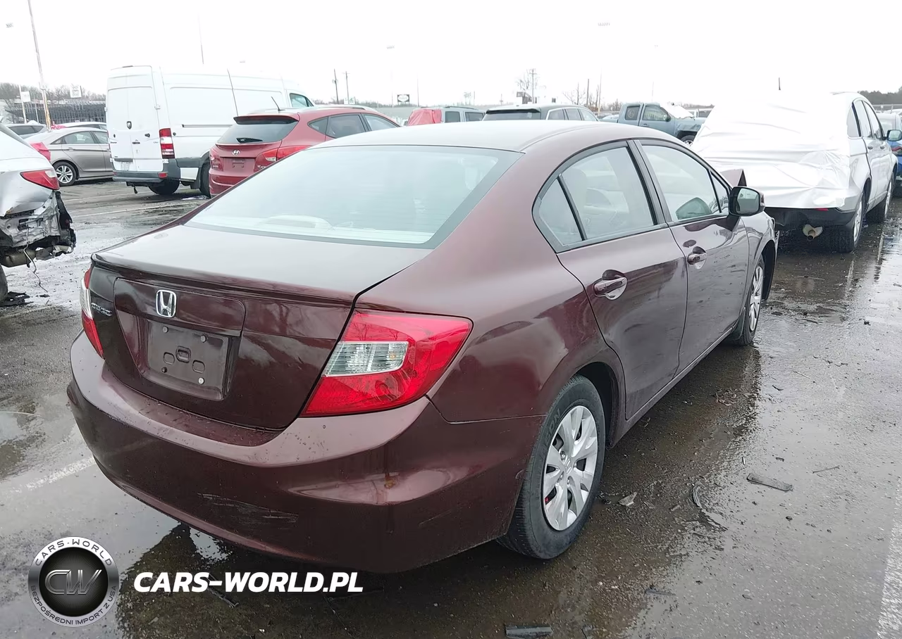 2012 Honda Civic Lx VIN:19XFB2F54CE357325 - 4