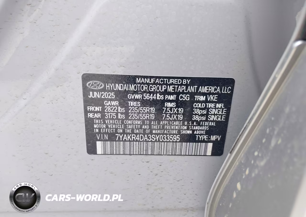 2025 Hyundai Ioniq 5 Limited VIN:7YAKR4DA3SY033595 - 9