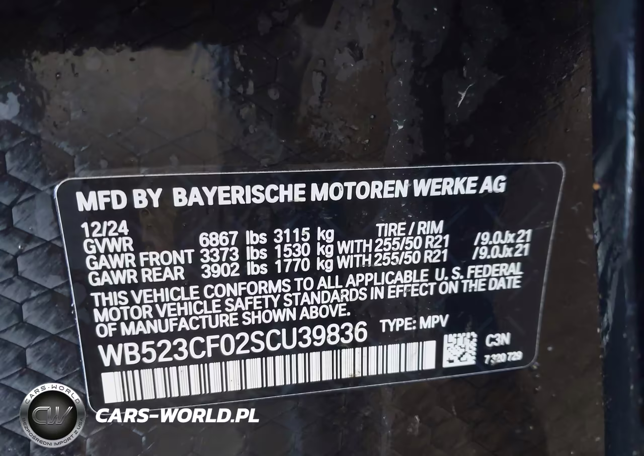 2025 BMW Ix xDrive50 VIN:WB523CF02SCU39836 - 9