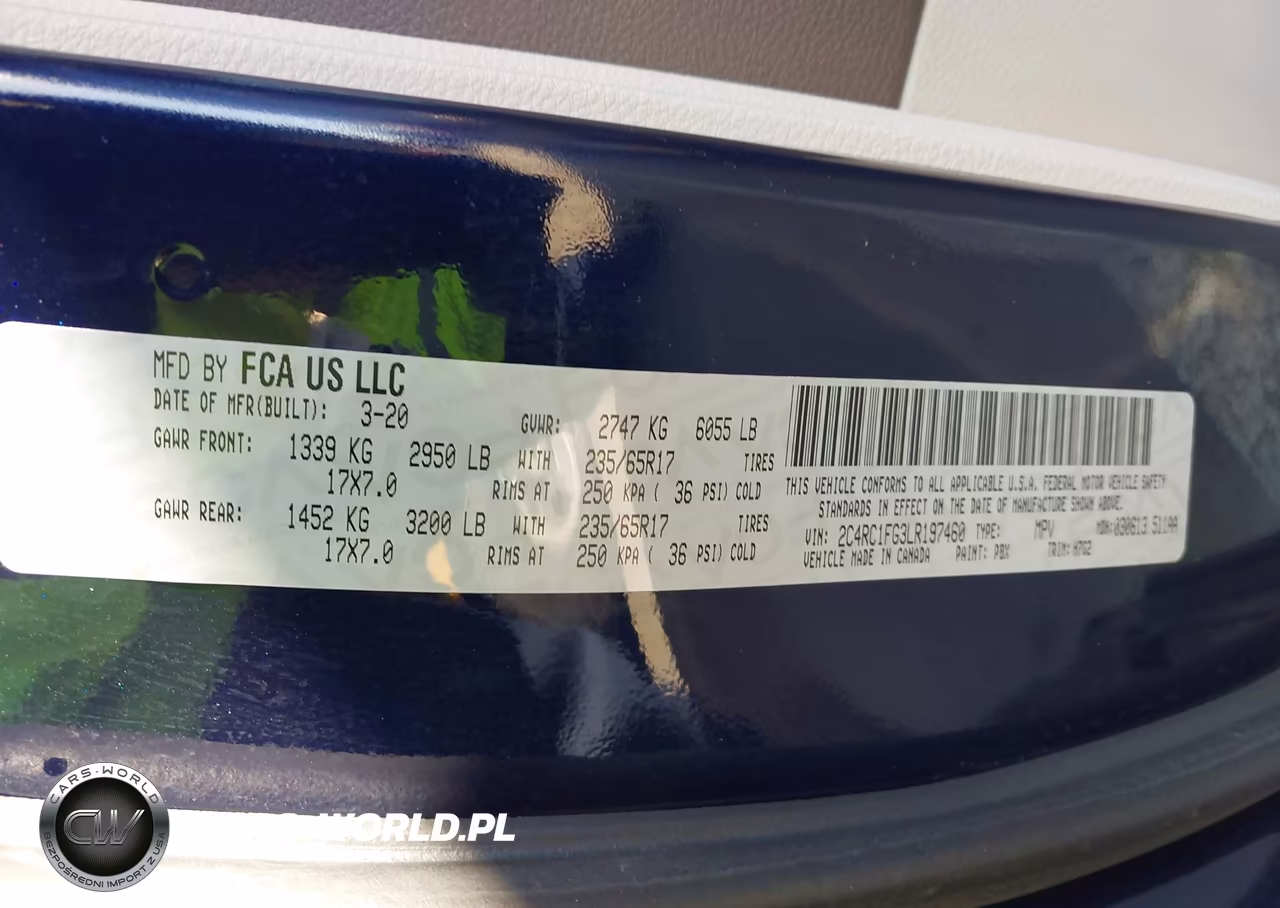 2020 Chrysler Pacifica Touring VIN:2C4RC1FG3LR197460 - 9