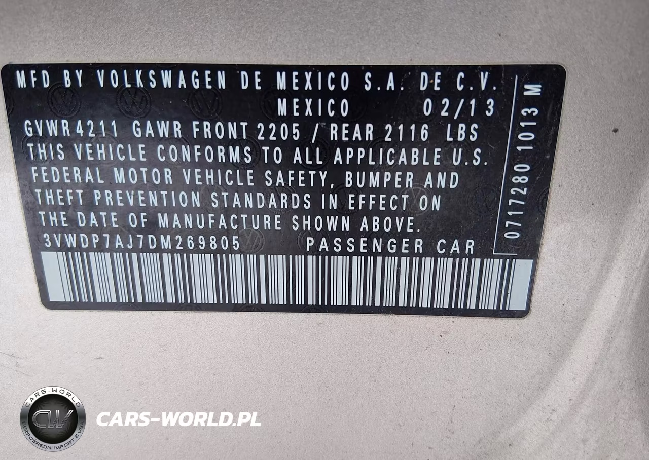2013 Volkswagen Jetta 2.5L Se VIN:3VWDP7AJ7DM269805 - 9