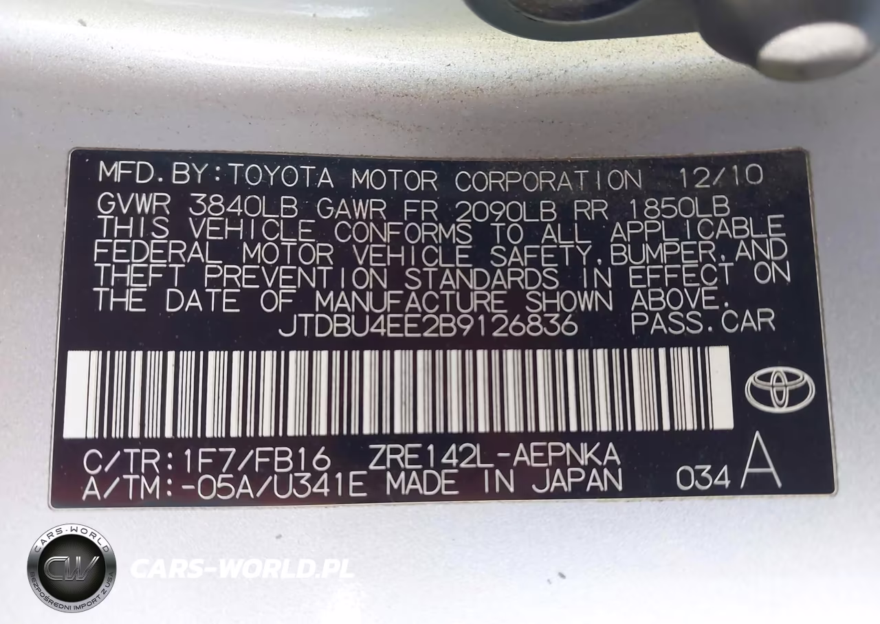 2011 Toyota Corolla Le VIN:JTDBU4EE2B9126836 - 9