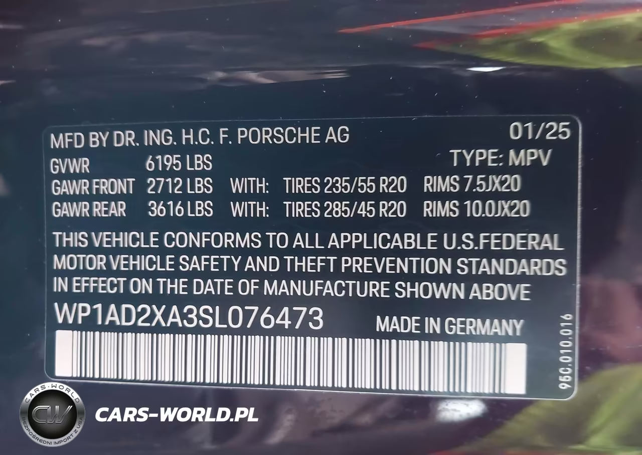 2025 Porsche Macan Electric VIN:WP1AD2XA3SL076473 - 9