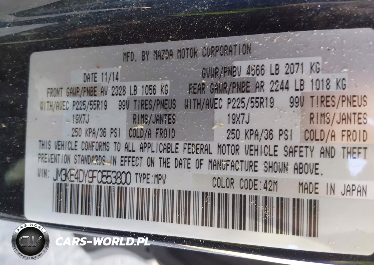 2015 Mazda Cx-5 Grand Touring VIN:JM3KE4DY9F0553800 - 9